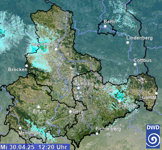 Regenradar Thüringen